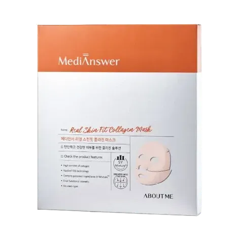 ABOUT ME - MediAnswer Real SkinFit Collagen Mask - 4pcs