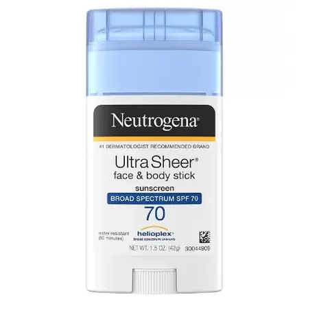 Neutrogena   Ultra Sheer Face Stick SPF 70 - 1.5 Oz