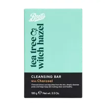 Boots Tea Tree & Witch Hazel Charcoal Cleansing Bar 100g