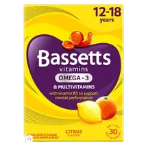 Bassetts Multivitamins Citrus Flavour Soft & Chewies 12-18 Years - 30