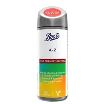 Boots A-Z Multivitamin + Live Friendly Bacteria 90 Capsules - 3 months supply