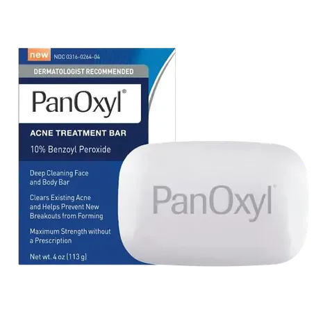PanOxyl Acne Treatment Bar with 10% Benzoyl Peroxide 4 oz