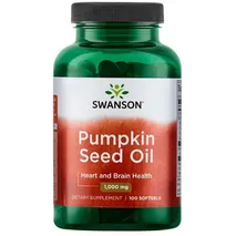 Swanson Pumpkin Seed Oil, 1000mg - 100 softgels
