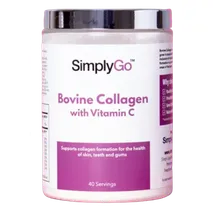 SimplyGo Bovine Collagen Powder with Vitamin C 200 g Powder