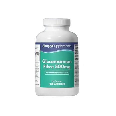 Simplysupplements Glucomannan Fibre Capsules 500mg 120 Capsules