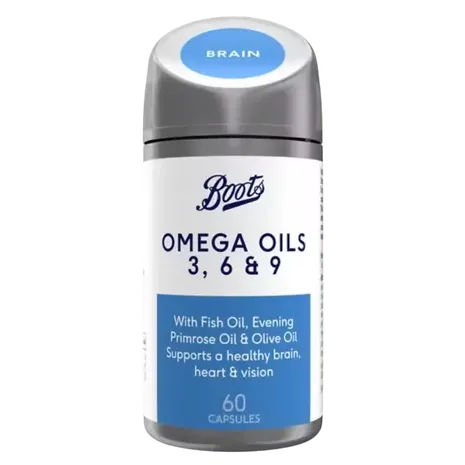 Boots Omega Oils 3, 6 and 9 60 Capsules (2 month supply)