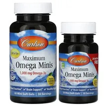 CarlsonLabs Maximum Omega Minis - 60 + 20 softgels