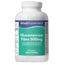 Simplysupplements Glucomannan Fibre Capsules 500mg 120 Capsules