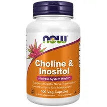 Now Foods Choline & Inositol Veg Capsules - 100 Caps