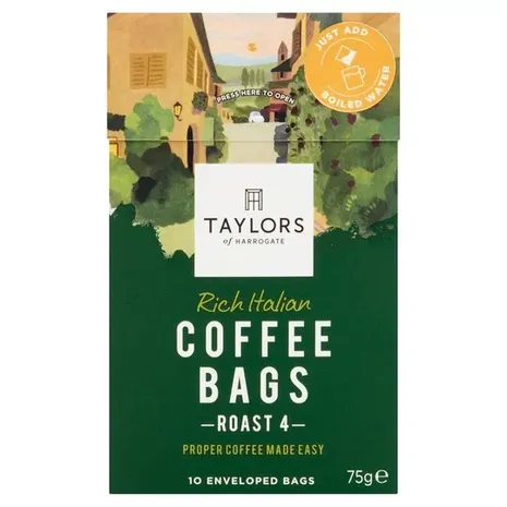 Taylors Rich Italian Coffee Bags Roast 4