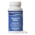 Simplysupplements Vitamin D2 Tablets 2,000iu 360 Tablets