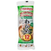 Marukome Quick Serve Instant Miso Soup, Wakame Seaweed ( 12 Servings )