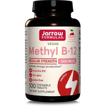 Jarrows Formulas Methyl B-12, 500mcg (Cherry) - 100 vegan chewable tabs