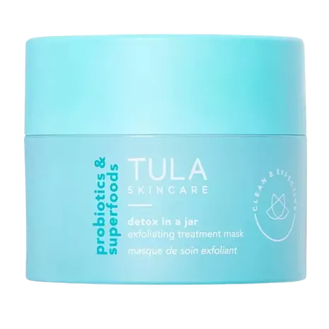 TULA Skin Care Detox in a Jar Exfoliating Treatment Mask 1.7Oz