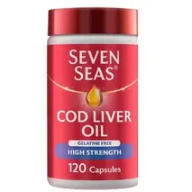 Seven Seas Omega-3 Fish Oil Plus Cod Liver Oil High Strength - 120 Caps